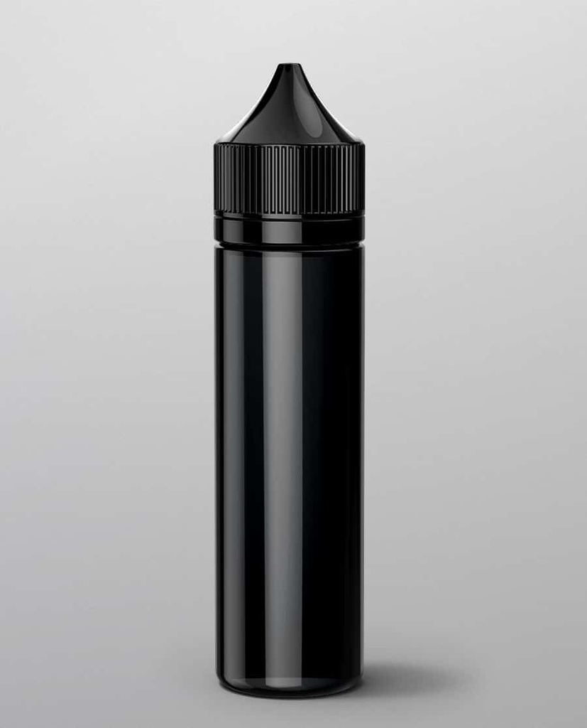 [002993-5514] Flacon vide 60ml SANS graduation - UNICORN (Rouge)