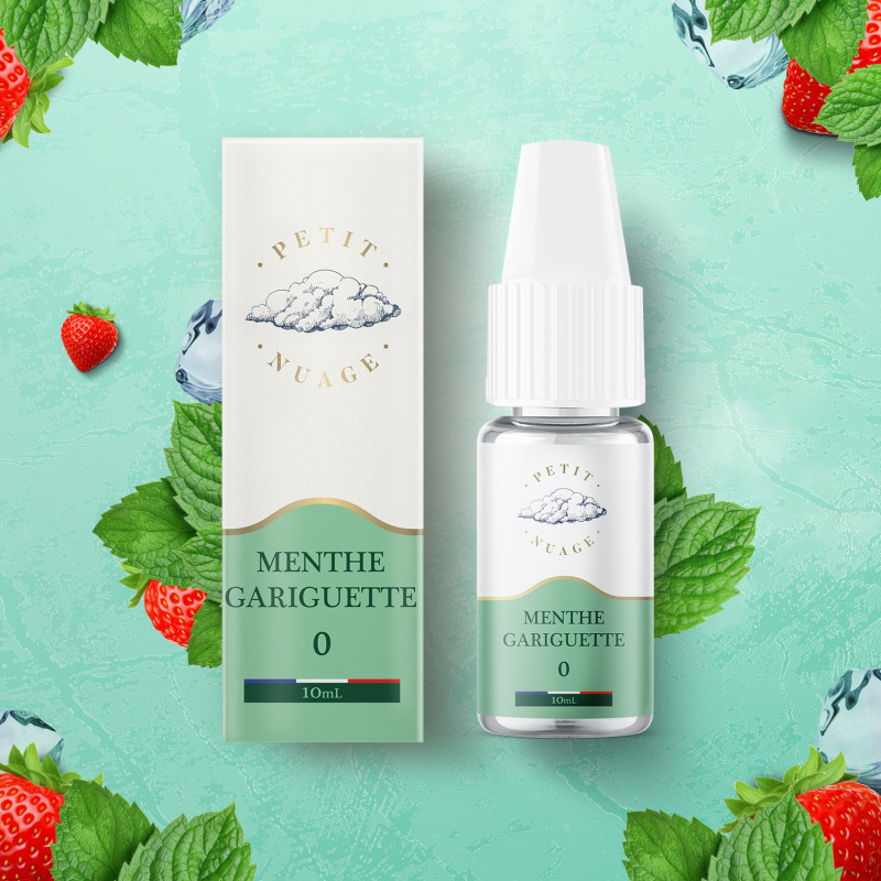 [1524-3121] Menthe Gariguette 10ml - Petit Nuage (0mg/ml)