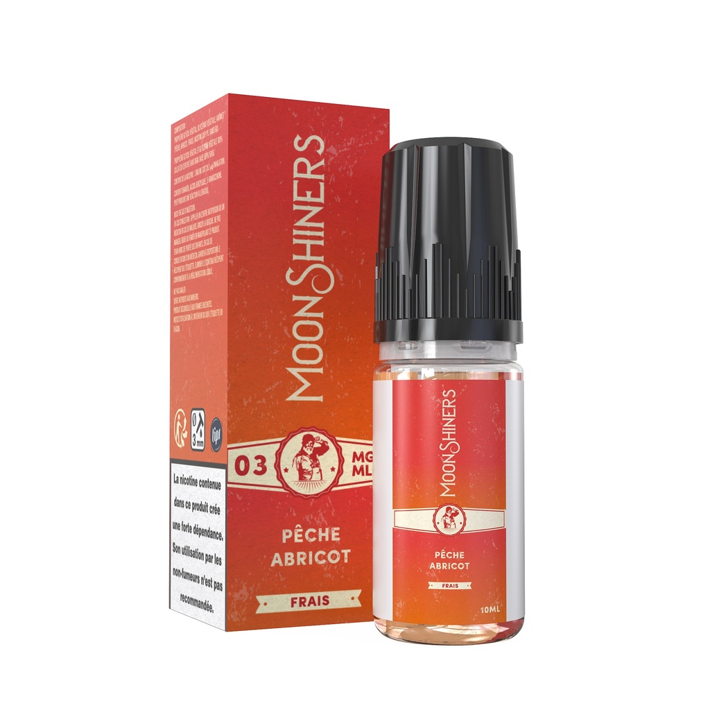 Pêche Abricot 10ml - Moonshiners