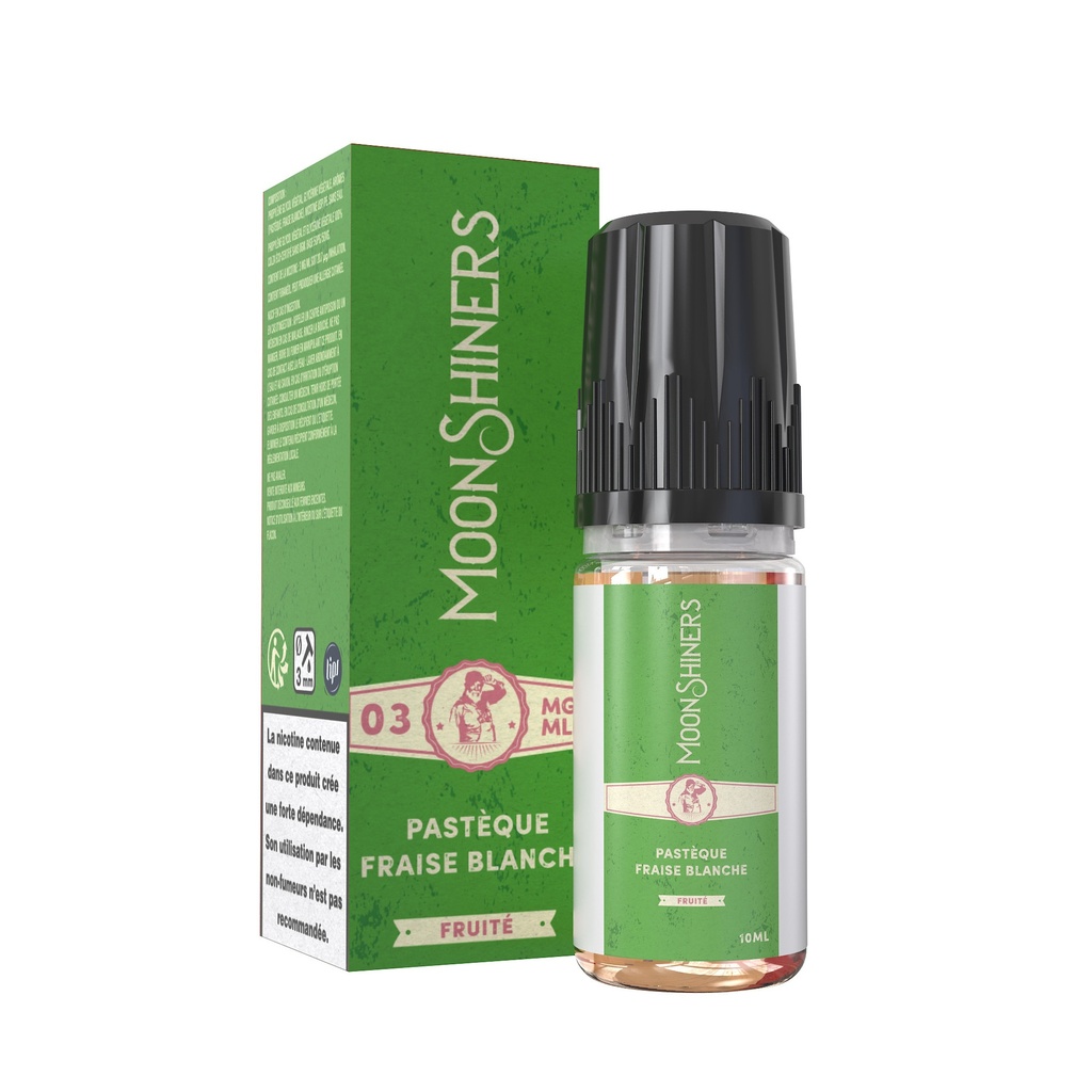 Pastèque Fraise Blanche 10ml - Moonshiners
