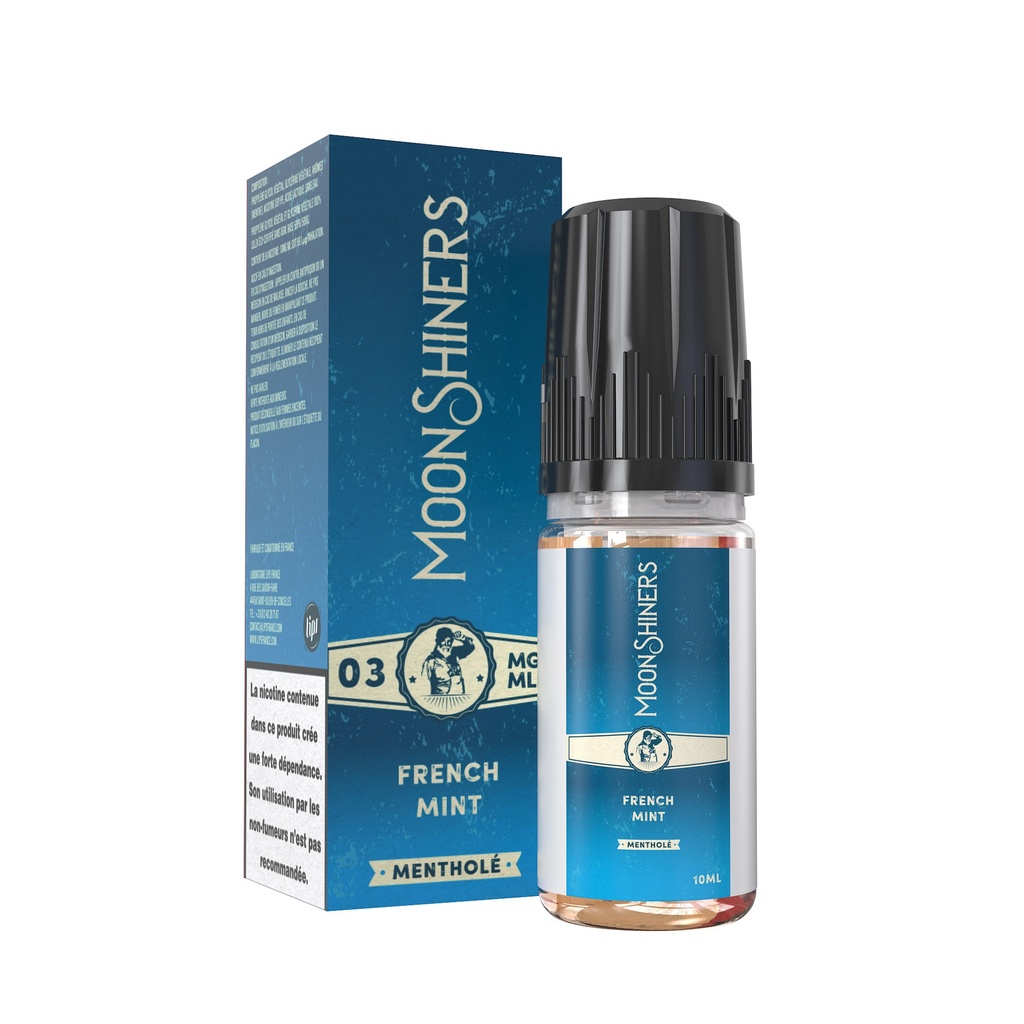 [004598-8578] French Mint 10ml - Moonshiners (3mg/ml)