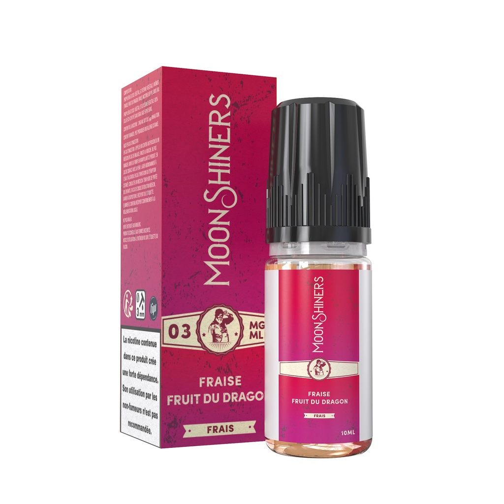[1779-3733] Fraise Fruit du Dragon Frais 10ml - Moonshiners (3mg/ml)