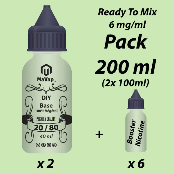 Kit DIY 200ml 50/50 - Ready To Mix by MaVap.fr