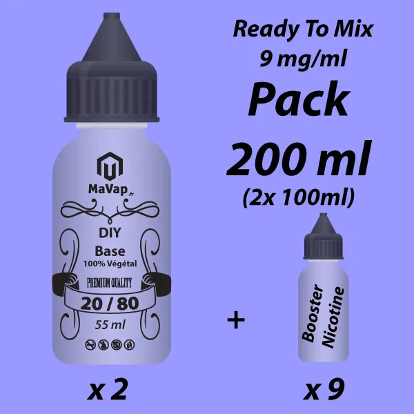 Kit DIY 200ml 50/50 - Ready To Mix by MaVap.fr