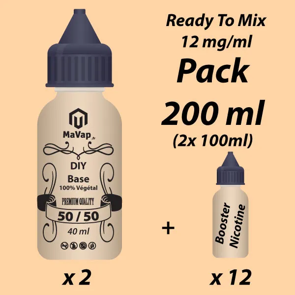 Kit DIY 200ml 50/50 - Ready To Mix by MaVap.fr