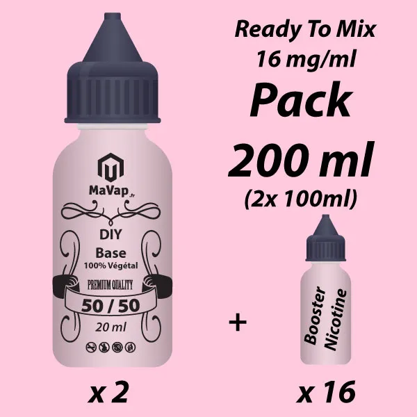 Kit DIY 200ml 50/50 - Ready To Mix by MaVap.fr