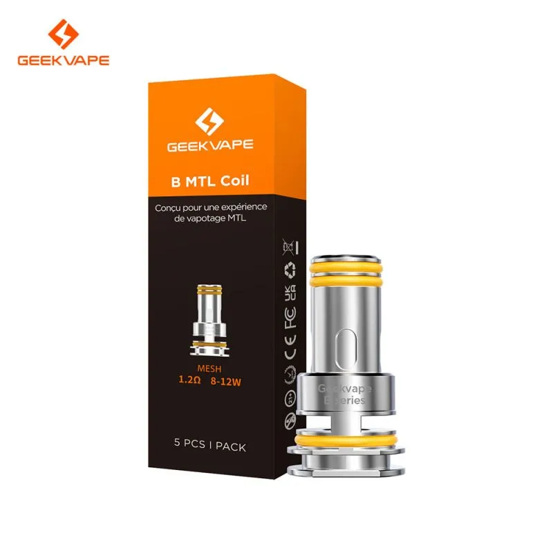 [2173-4667] Résistance serie B MTL (Z nanoMTL ou Z Nano3) x5 - GeekVape (1.2 Ohm)