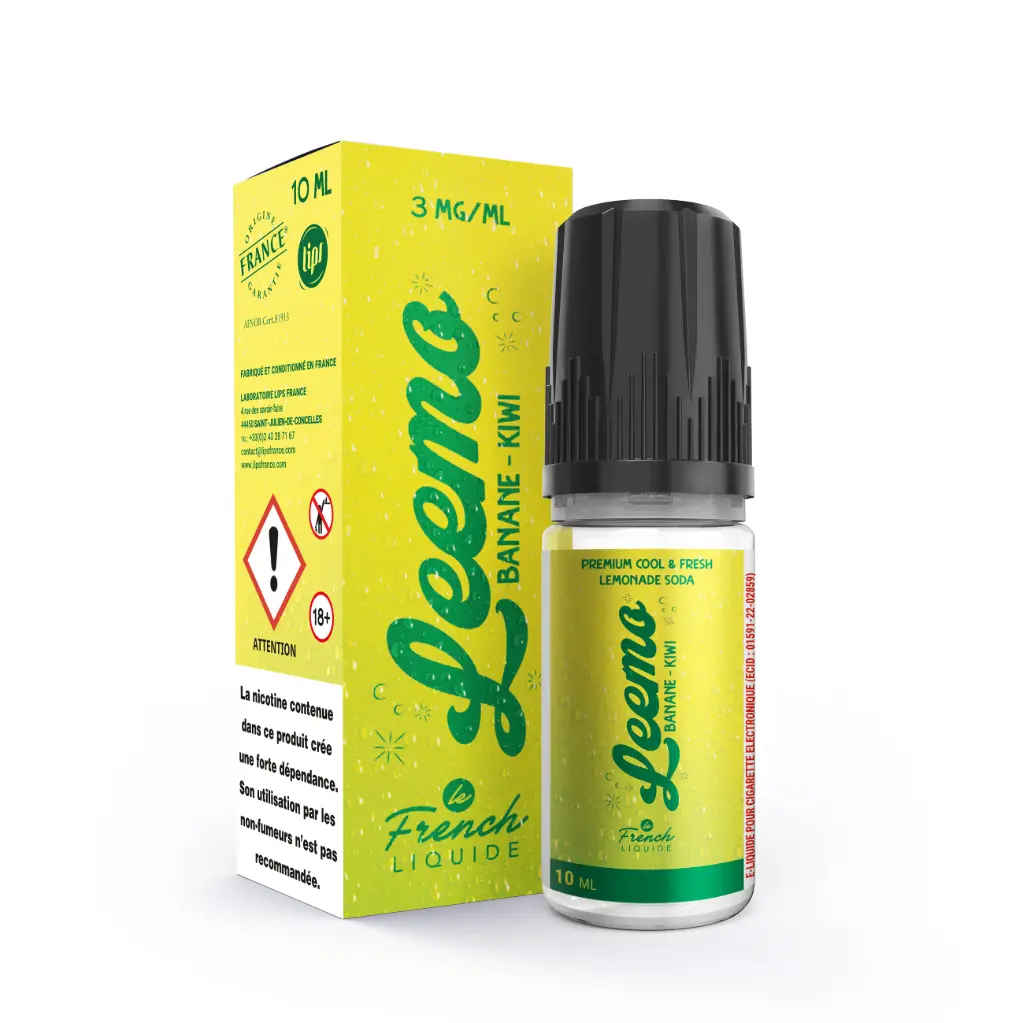Banane Kiwi 10ml - LEEMO (3mg/ml)