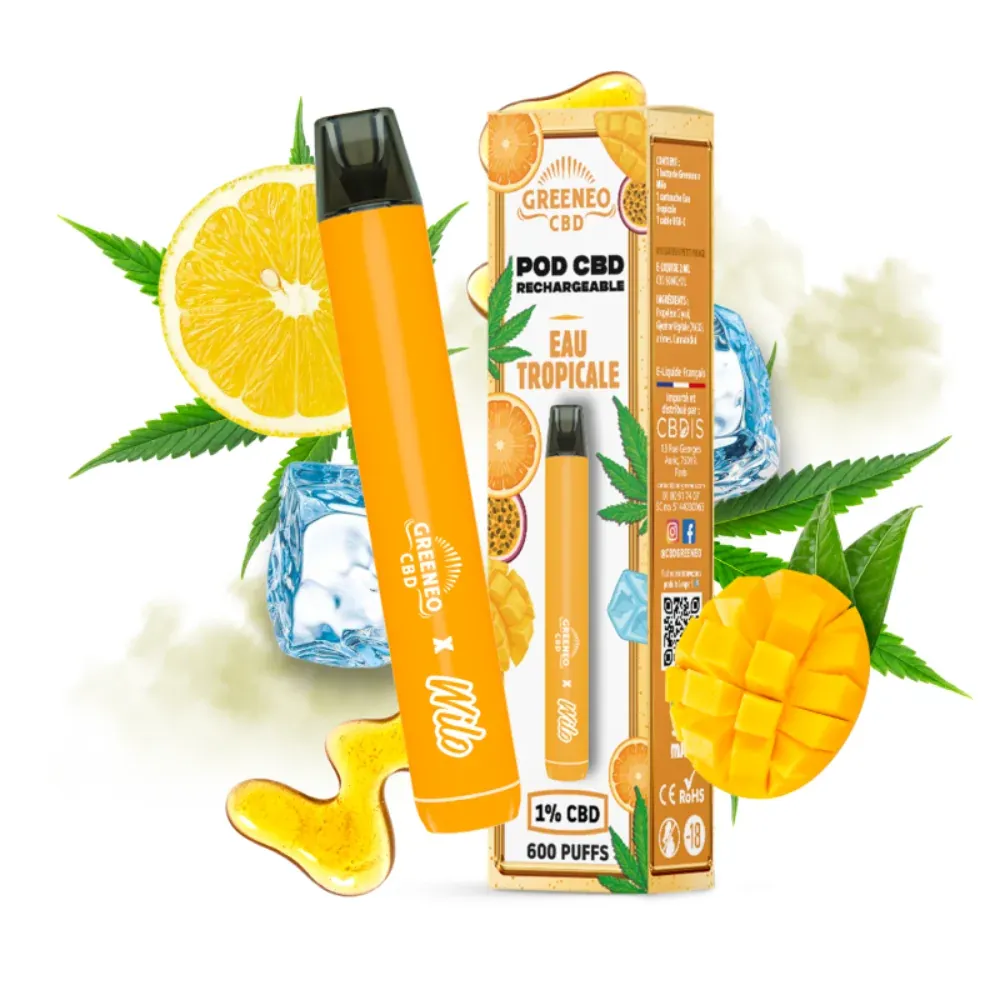 Pod CBD Rechargeable Tropical - Greeneo
