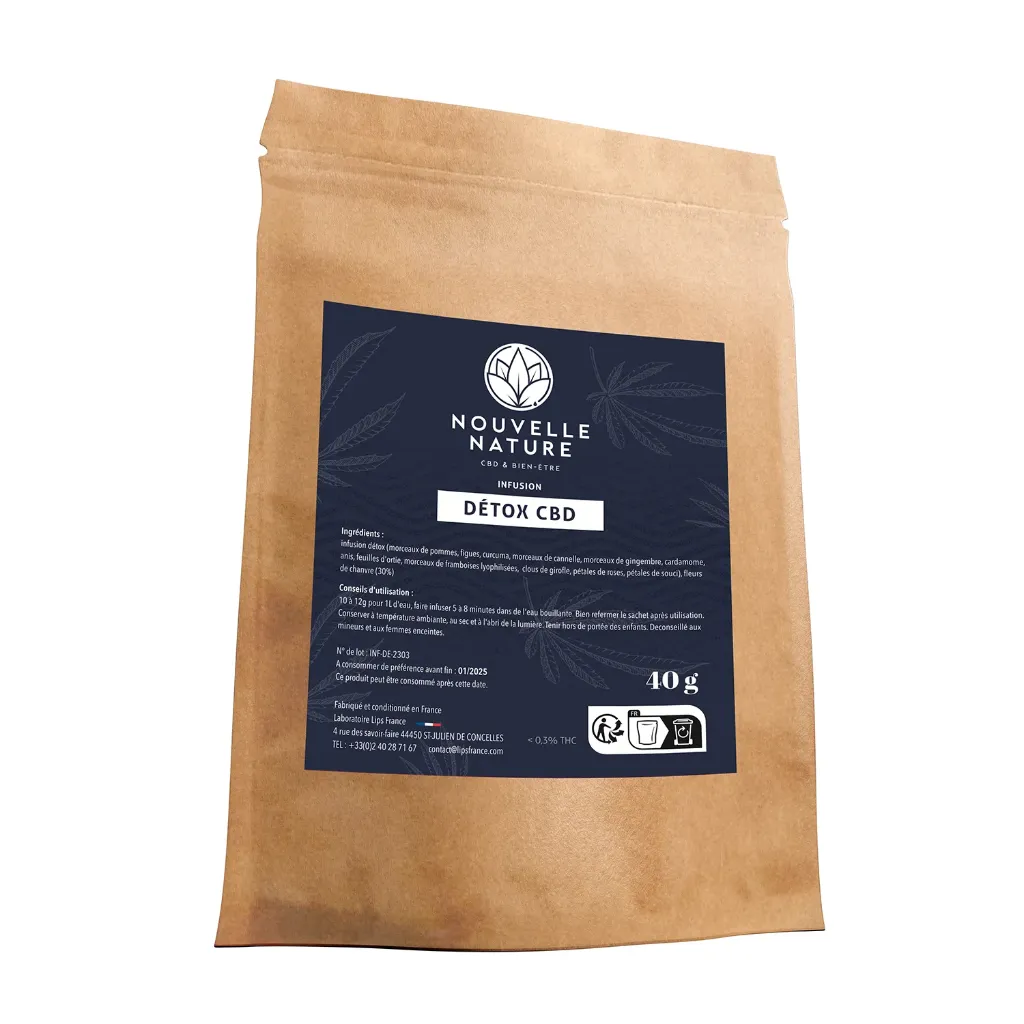 Infusion CBD Detox 40g - Nouvelle Nature