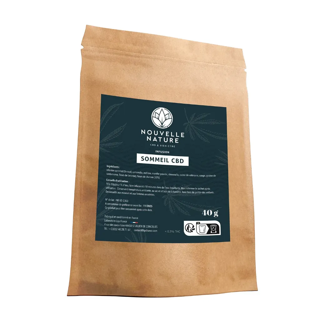 Infusion CBD Sommeil 40g - Nouvelle Nature