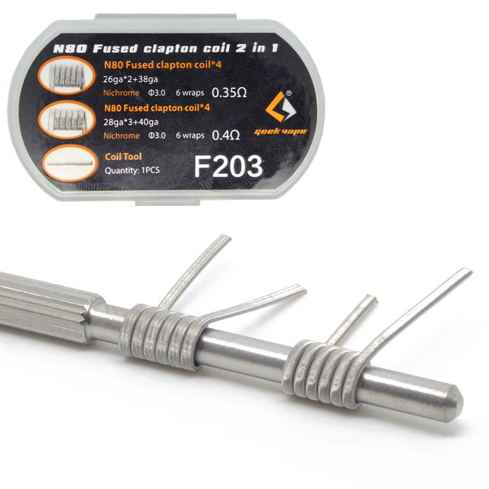 N80 Fused Clapton Coil 2 in 1 F203 - GEEKVAPE